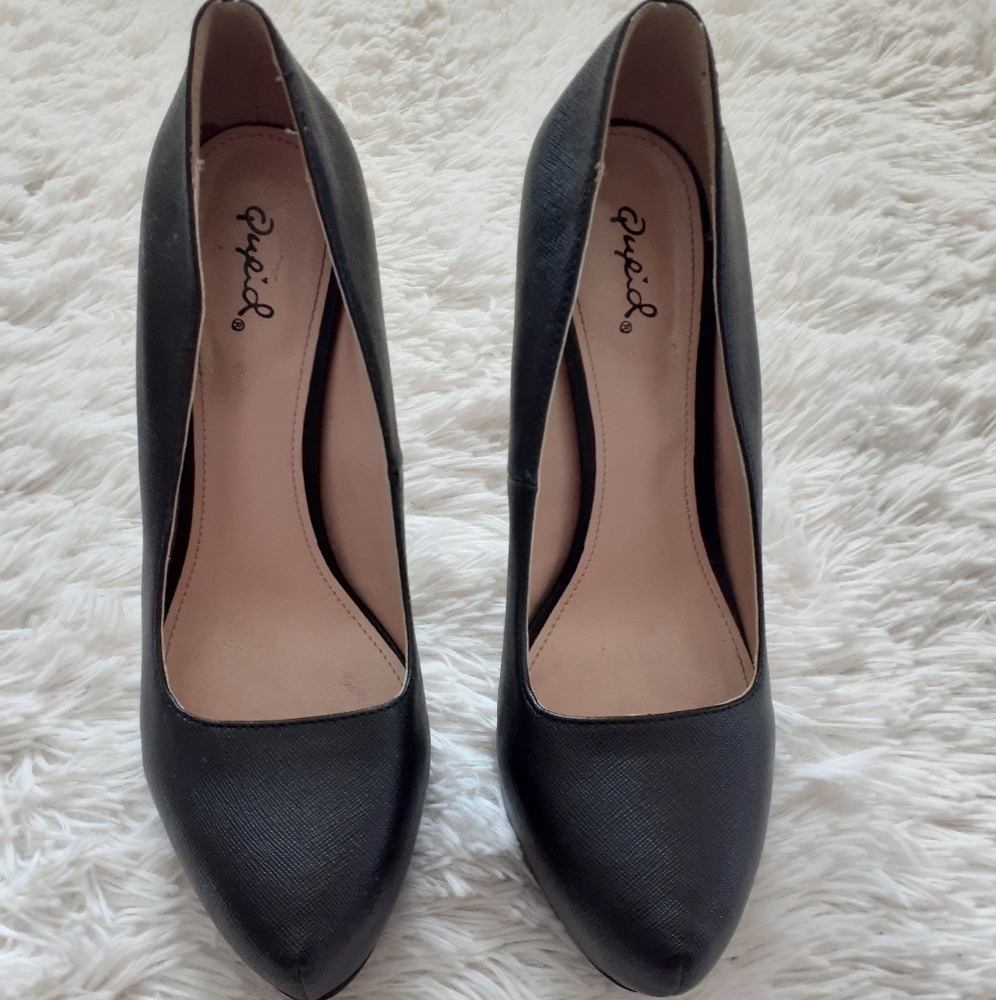QUPID Black Platform Pumps - Picture 3 of 4